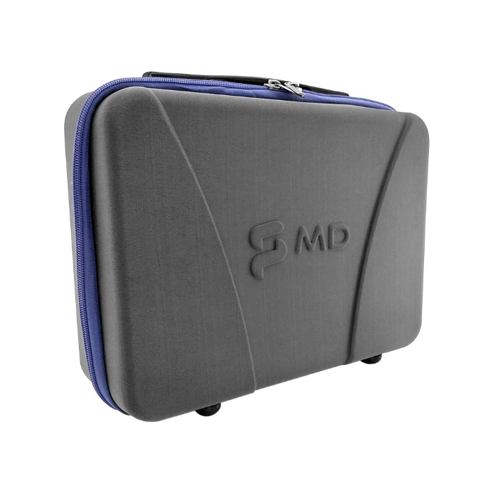 Maleta de Transporte Clinicase Pro MD Com Bolso e Zíper – Roxo