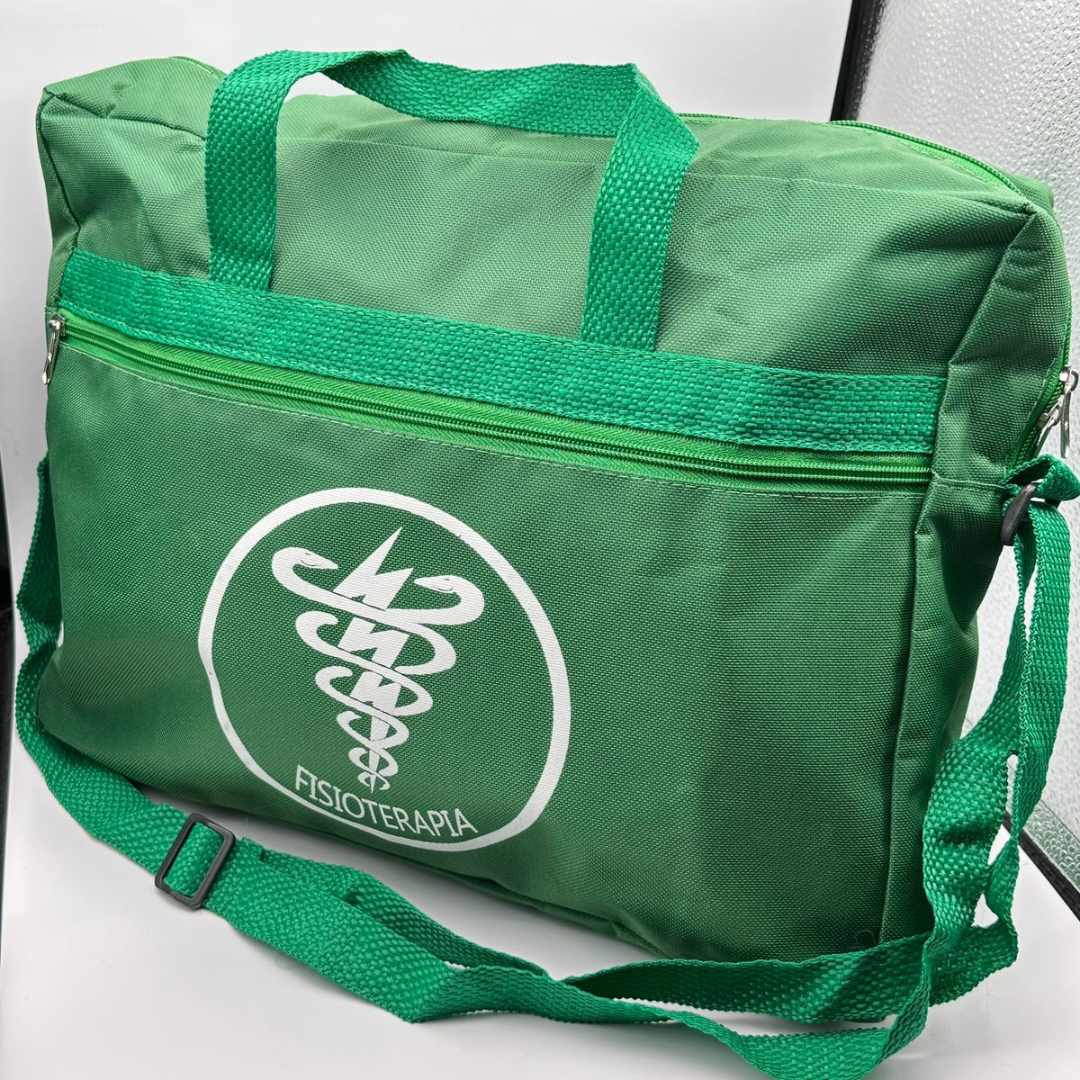 Bolsa Estilo Pasta com Alça Para Estudantes Fisioterapia Verde